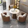 Juego de sofá de un asiento y mesa de centro para recepción de hotel, sala de reuniones de clientes, oficina de ventas, salón de belleza, centro comercial, mueble de sala de exposición, gama alta