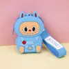 Cartera pequeña Labubu para niños de silicona, pequeño regalo, llavero, colgante, lindo regalito para máquina de garra, en stock