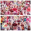 100 folhas de adesivos de animação de desenho animado do Hell Inn Hazbin Hotel adesivos decorativos à prova d'água