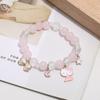 Nueva pulsera de cristal para niños, para mujer, pequeña, fresca, linda, con forma de palomitas de maíz, dibujos animados de animales, accesorios de joyería para novias, venta al por mayor