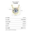 Collar de Burbujas Pequeñas Estilo Influencer de Tiktok Chapado en Oro de 14K Colgante de Moissanita Color D Lujo Simple Alternativo Venta al por Mayor