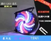 Salão de Beleza Luz Giratória Barbearia Luz Salão de Cabeleireiro Placa de Barbearia Luz Salão de Cabeleireiro Moinho de Vento Montado na Parede LED Dupla Face Luz de Cristal