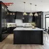 Fábrica de Comércio Exterior Armários Americanos de Madeira Maciça Casa Inteira Personalizada Armários de Cozinha de Cor Sólida Decoração Estilo Creme Feito Sob Medida Geral