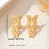Pendientes de Mariposa de Moda Estilo Sencillo Más Vendidos Transfronterizos Adecuados para que las Mujeres los Usen en Citas Diarias