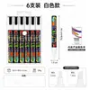 Caneta de Giz Líquido Luminoso para Letreiros LED 48 Cores - Venda Quente Transfronteiriça com Qualificações Completas e Manual de Instruções Incluído