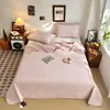 Juego sencillo de tres piezas para cama antideslizante, reversible con un lado de algodón puro y el otro de forro polar, adecuado para todas las estaciones, se usa como sábana, cubrecolchón o manta de ocio