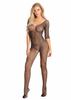 Ropa de Malla Calada con Perforaciones Calientes Europea y Americana, Ropa Interior de Malla Sexy de Archivo Abierto, Medias de Malla de una Pieza