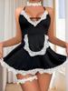 Suministro transfronterizo de lencería sexy para mujer, juego de rol de encaje, ropa de sirvienta, conjunto sexy