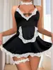 Comercio Exterior Transfronterizo Lencería Sexy Uniforme de Sirvienta Sexy para Mujer Tentación Deseo Puro Traje Sexy Venta al por Mayor