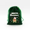 En stock Bolsa de Regalo de Dulces Navideños Bolsillo Paquete de Franela Regalo de Navidad Seguro Bolsa para Frutas Bolsa de Empaque para Almacenamiento de Snacks