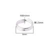 Plata s925 doble anillo accesorios llavero colgante anillo de interfaz material de joyería DIY accesorios para pulsera