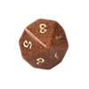 Dados Poliedros de Piedra Arenisca Dorada Sintética Grabados con Números Set de Siete Piezas Dnd Dungeons and Dragons Z02