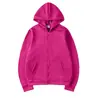 Cárdigan con capucha europeo y americano transfronterizo Sudadera de color liso Ropa deportiva Tops Mismo estilo Otoño e Invierno Camisa con cremallera para hombres y mujeres Venta al por mayor