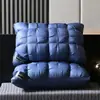Funda de Almohada Tejida de Color Sólido Calidad Hotelera para una Sola Persona, Soporte Cervical, Ayuda para Dormir, Almohada Alta para Uso en Hotel y Hogar, Adulto