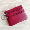 Explosiones Europeas y Americanas Billetera de Monedas de Cuero Genuino para Dama Bolso con Cremallera para Llaves de Casa Bolso Multifuncional para Tarjetas Monedas Monedas Monedas Bolso al por Mayor
