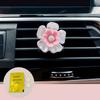 Saída de ar condicionado do carro clipe de aromaterapia decoração flor de cinco pétalas concha flor de margarida pequena acessórios de clipe para saída de ar do carro