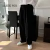 Calça Streetwear Japonesa Cleanfit Cor Sólida Faca Torta Masculina Outono Caimento Emagrecedor Versátil Perna Reta Calça Casual