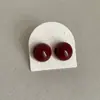 Brincos de Tarraxa Cor Dopamina Gota de Óleo Feijão Coração Geométrico para Mulheres Frescos Doces Modernos Tendência Versáteis Joias de Orelha