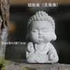 Decoración de Sala de Té con Flores para Jardinería Estilo Chino, Adorno para Acuario Sakyamuni, Figura de Buda para Entrada del Hogar