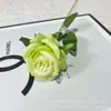 Flor de Rosa de Tela de Cabeza Única para Decoración del Hogar, Decoración Suave para Salón de Bodas, Arreglo Floral, Flor de Seda, Flor Artificial de Rosa de Comercio Transfronterizo