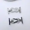 Colar com Fecho de Zircônia Colorida Preservada Banhado a Ouro Pulseira Conector de Fecho Acessórios para Joias DIY Fecho de Acabamento para Joias Artesanais