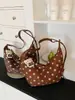 Bolso Informal de Lunares Estilo Coreano 2026 Otoño Diseño de Nicho Gran Capacidad para Viajes Diarios de Moda de Hombro Cruzado Bolso Dumpling para Mujer