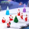 Paisaje en miniatura, adorables figuras de Santa Claus, bonitas decoraciones de bola de nieve, adornos para hacer tú mismo, accesorios para colgar, piezas decorativas pequeñas
