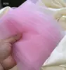 Tecido de Malha Laranja Rosa Roxo de Dureza Média para Moldar Formas, para Vestidos de Noiva Feitos à Mão, Saias Volumosas e Decoração de Fundo em Tela