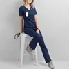 Uniforme de Enfermagem de Secagem Rápida para Hospital de Cirurgia Plástica de Luxo Estilo Coreano Conjunto de Duas Peças
