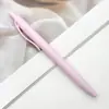 Caneta Esferográfica Plástica Revestida com Spray Cor Macaron Papelaria Estudantil Caneta Esferográfica Escritório Comercial Caneta de Presente Publicitário Venda por Atacado em Estoque