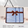 Jialiya Caja de Regalo de Toalla y Toalla de Baño Set de Tres Piezas Algodón Puro Engrosada Suave Regalo de Agradecimiento de Negocio Regalo de Cumpleaños para Empleado Palabras Bordadas