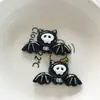 Dibujo Animado Halloween Fantasma Murciélago Creativo Bricolaje Pegamento de Crema Pasador Funda de Teléfono Móvil Llavero Flor para Zapatos Material de Decoración