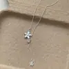 Corazón Floral Minimalista Llave Estilo Coreano Estilo Ins Lujo Ligero Gama Alta Cadena para Clavícula Moda de Nicho Versátil Collar