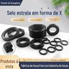 Venda Direta da Fábrica anel estrela de nitrila anel de vedação tipo X diâmetro 3,53 mm junta de vedação de borracha para cilindro de pistão
