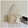 Bolso Tote de Color Sólido Simple 2026 Verano Nueva Moda Gran Capacidad Trabajo Viaje Casual Bolso de Hombro Debajo del Brazo
