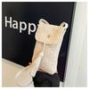 Bolsa pequena de borla de palha feminina 2024 novo estilo nacional retrô bolsa de ombro crossbody casual simples bolsa de celular tecida