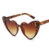 Óculos de sol personalizados em estilo europeu e americano em forma de coração, moda coração de pêssego, armação grande, óculos personalizados com logotipo imprimível