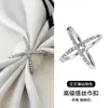 Hebilla para pañuelo de seda, anillo pequeño cuadrado para bufanda, broche de perla simple, sujetador versátil para chal, hebilla para esquina de ropa, accesorio creativo