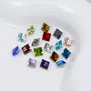 Dongzhou Cristal 8mm Quadrado Fundo Pontiagudo Diamante DIY Acessórios para Joias Simples Super Brilhante Nail Art Diamante Joia Colar Diamante Decorativo