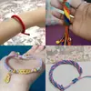 Hilo de color cuerda trenzada a mano cuerda de mano material cuerda nudo chino cuerda trenzada de hilo No.7 hilo mano diy cuerda roja cuerda trenzada