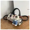 Bolso Boston de Dibujos Animados de Cachorro Transfronterizo, Gran Capacidad, Bolso de Mano de Moda y Versátil para el Trabajo, Bolso Cruzado Lindo y Moderno de Nicho