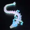 [Ventas Directas de Fábrica] Juguete Impreso en 3D Dragón de Cristal Completamente Articulado Móvil Dragón de Huevo Colorido Regalo Adornos Hechos a Mano