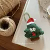 Ins Coreano Nuevo Dibujo Animado Papá Noel Oso Tela de Fieltro Colgante Llavero Lindo Colgante para Bolso para Mujeres