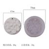 Molde de silicona para etiqueta de yeso de aromaterapia con forma de flor de tres hojas, hecho a mano, para armario, aromaterapia, colgante decorativo para coche