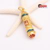 Colgante de pulsera protectora de color dorado y arena antigua, esmalte exquisito con incrustaciones de dragón, colgante del zodiaco, accesorios de joyería con cuentas DIY