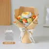Buquê de Fios de Tricô Transfronteiriço, Rosas Simuladas Feitas à Mão, Presente de Aniversário para Meninas, Melhores Amigas, Dia dos Namorados