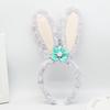 Faixa de cabeça de orelhas de coelho do parque de diversões Mickey Zootopia Judy mesmo estilo estrela Dailou faixa de cabeça de pelúcia faixa de cabeça acessórios para cabeça