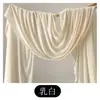 Envio no mesmo diaTecido para teto de casamento tecido de seda de leite tecido elástico decoração de casamento branca cortina de fundo de palco