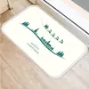 Alfombra de Piso Navideña para el Hogar Dibujo Animado de Reno Alfombra de Cocina