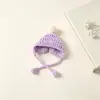Gorro mini de punto lindo muñeco de peluche hilo atuendo accesorios de peluche tocado diy decoración de muñeca hecha a mano